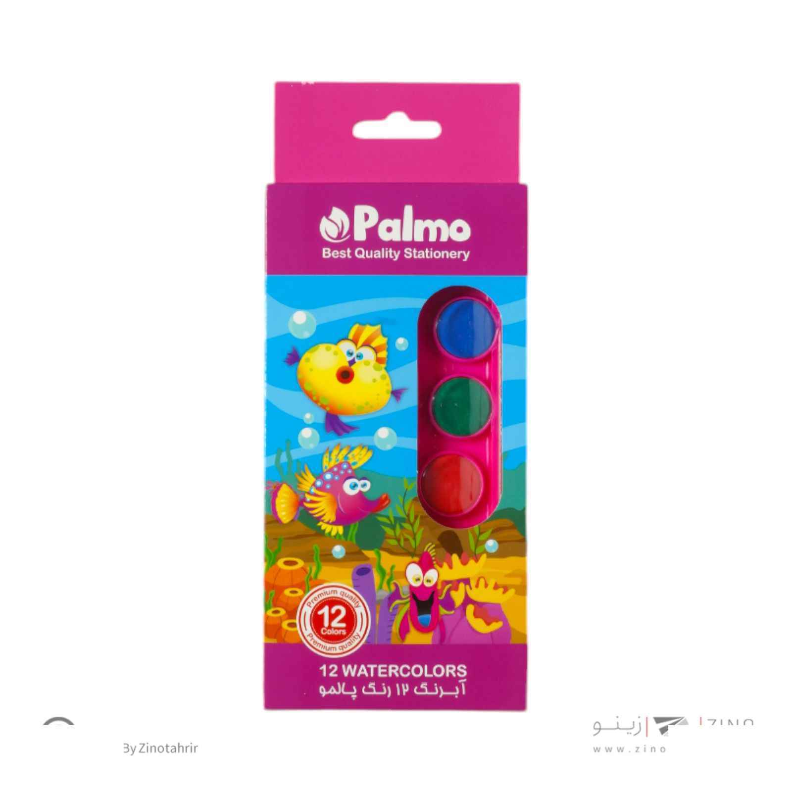 آبرنگ 12رنگ پالموکد5204/5202