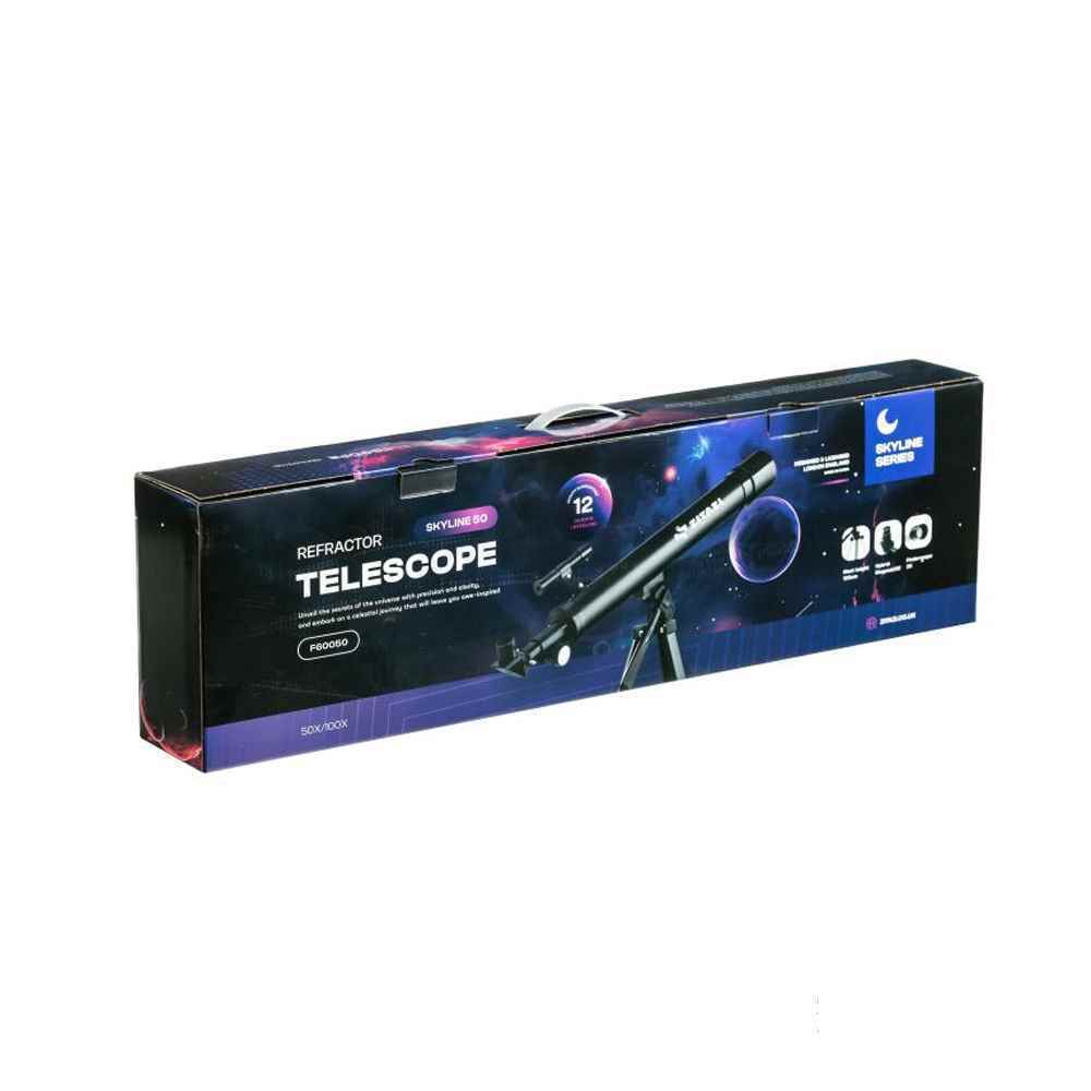تلسکوپ زیتازی Skyline 50 شکستی 50mm بزرگنمایی 100 برابر