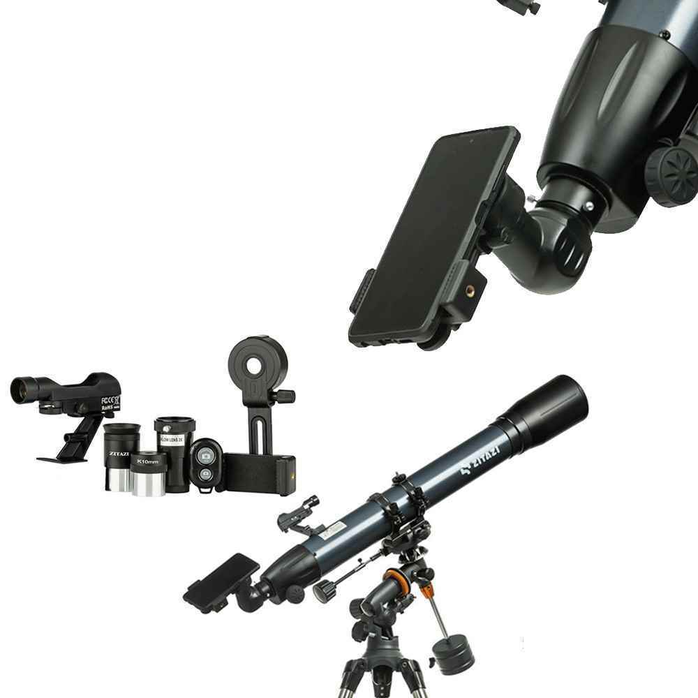 تلسکوپ شکستی حرفه ای با مقر استوایی و بزرگنمایی 270برابر زیتازی کد90080eq