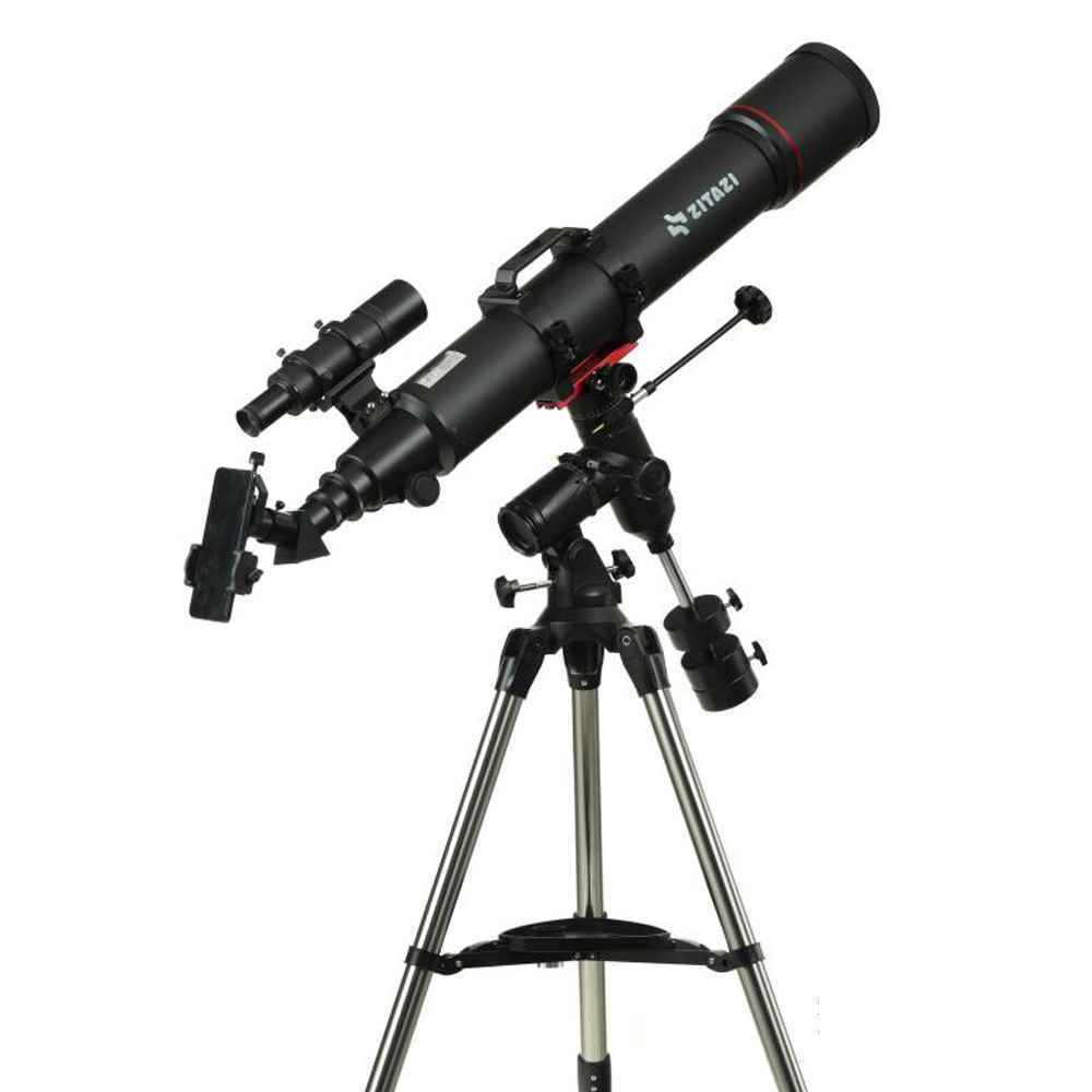 تلسکوپ نجومی فوق حرفه ای زیتازی Zenith 102EQ5 با هارد کیس آلومینیومی و هولدر عکاسی موبایل