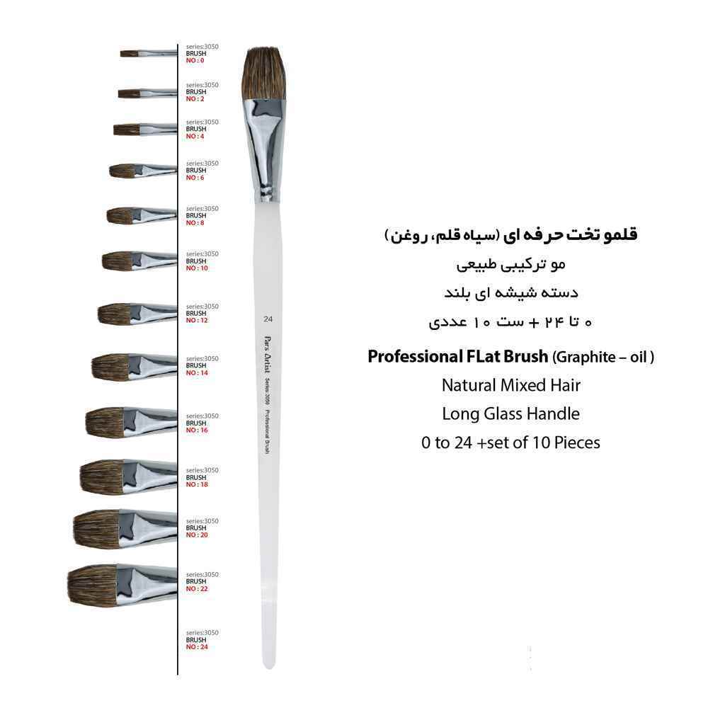 قلموتخت موزبرطبیعی شماره 12 پارس آرتیست سری3050